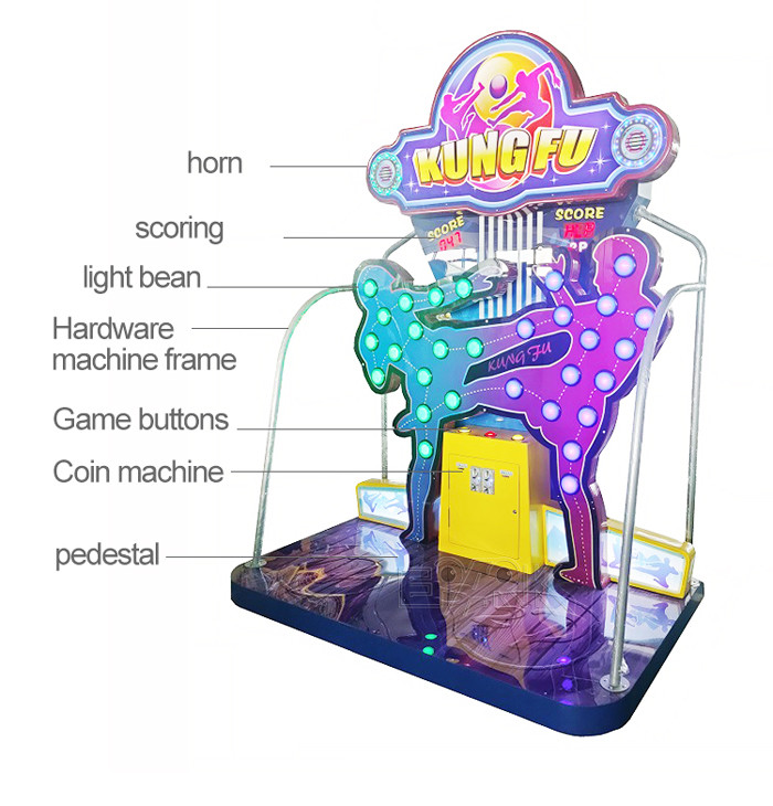 Kungfu Arcade Ticket Lottery Redemption Prize Game Machine Hit Bean Game Machines