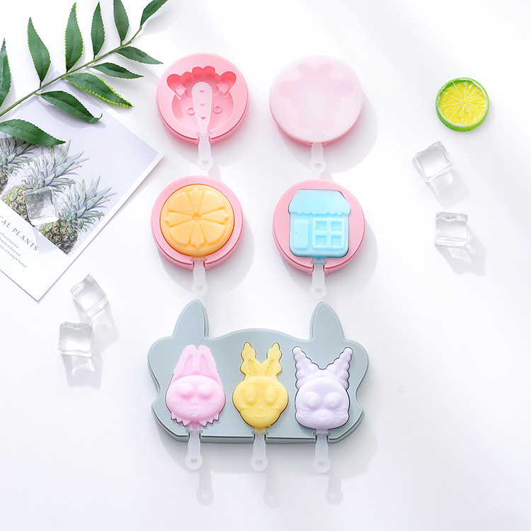 Silicone Popsicles Molds, Mini Popsicle Molds For Kids Baby Cute Shapes Silicone Popsicle Molds BPA Free Reusable Ice Cream Mold Popsicle Maker
