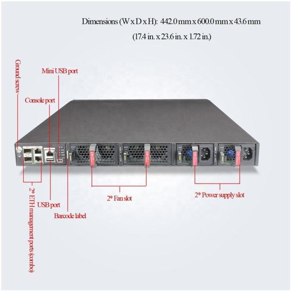 10/100/1000Mbps Transmission Rate 10G Switch Capacity Enterprise Switch CE 6 8 5 5-4 8 T 6Q-HI Data Enter Ethernet Switch