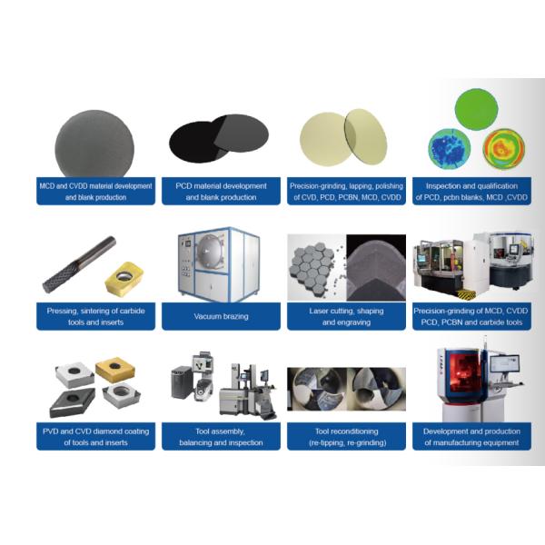 DCGW PCD CVDD insert with chip-breaker Cutting Tools For Machining Aluminum Alloys