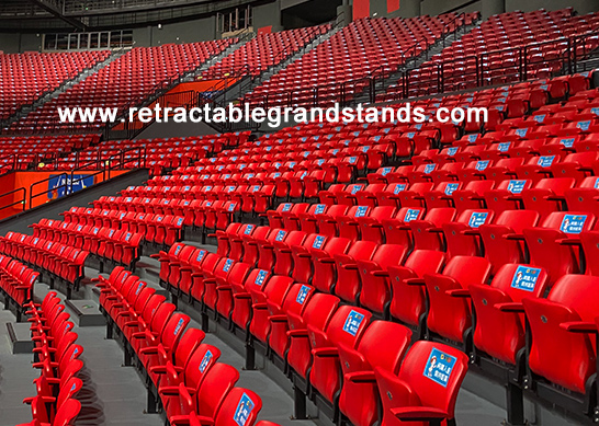 BS 5852 Fire Resistant HDPE Plastic Folding Seat For Performance Show