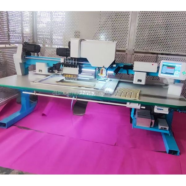 Computerized Leather Sponge Sewing and Automatic Punching Perforation Combine Machine for Car Seat Cushion Sofa Pillow
