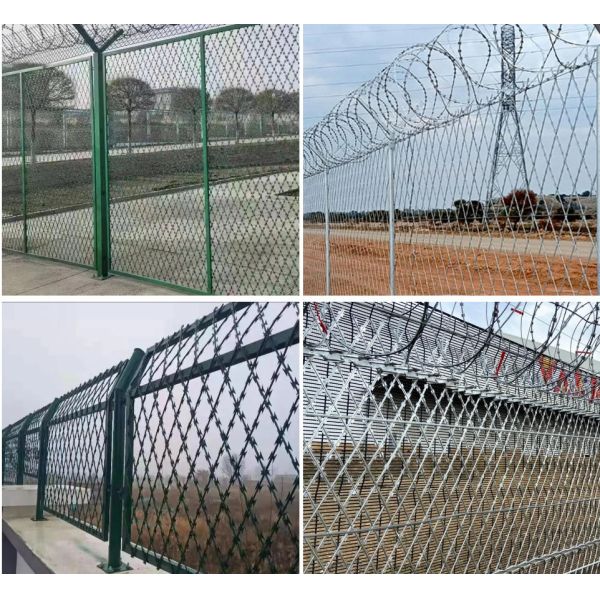 Clipped Razor Wire Mesh Galvanized Welded Razor Diamond Mesh