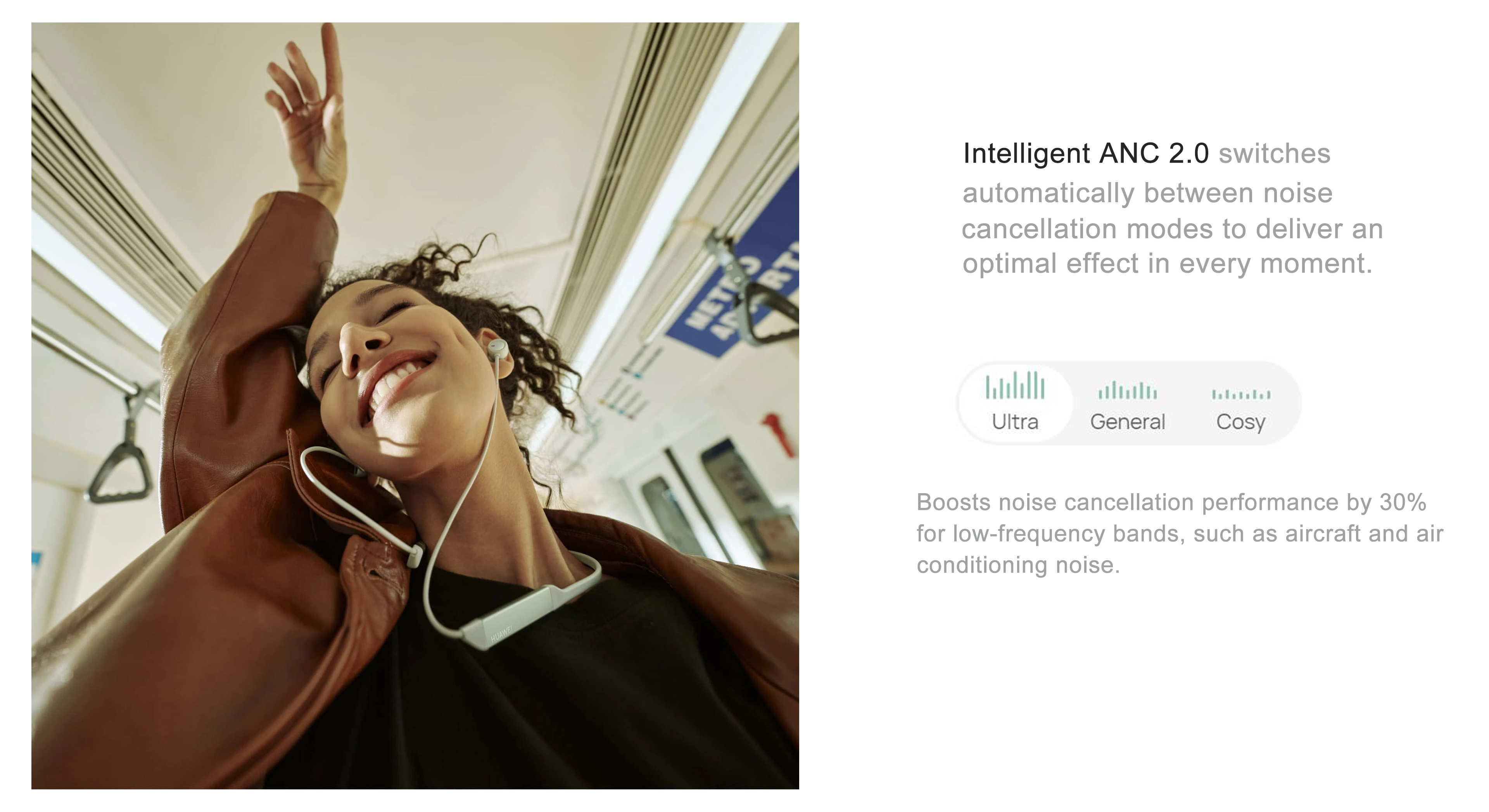 HUA-WEI New FreeLace Pro 2 Wireless Headset Neck-mounted High Sound Quality Long Endurance Active Noise Reduction