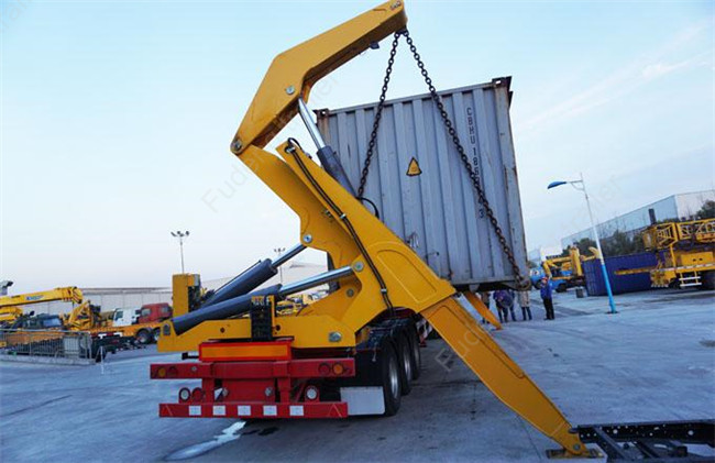 37 / 42 Tons Side Loader Trailer , 40ft Container Carrrying Side Lifter Truck