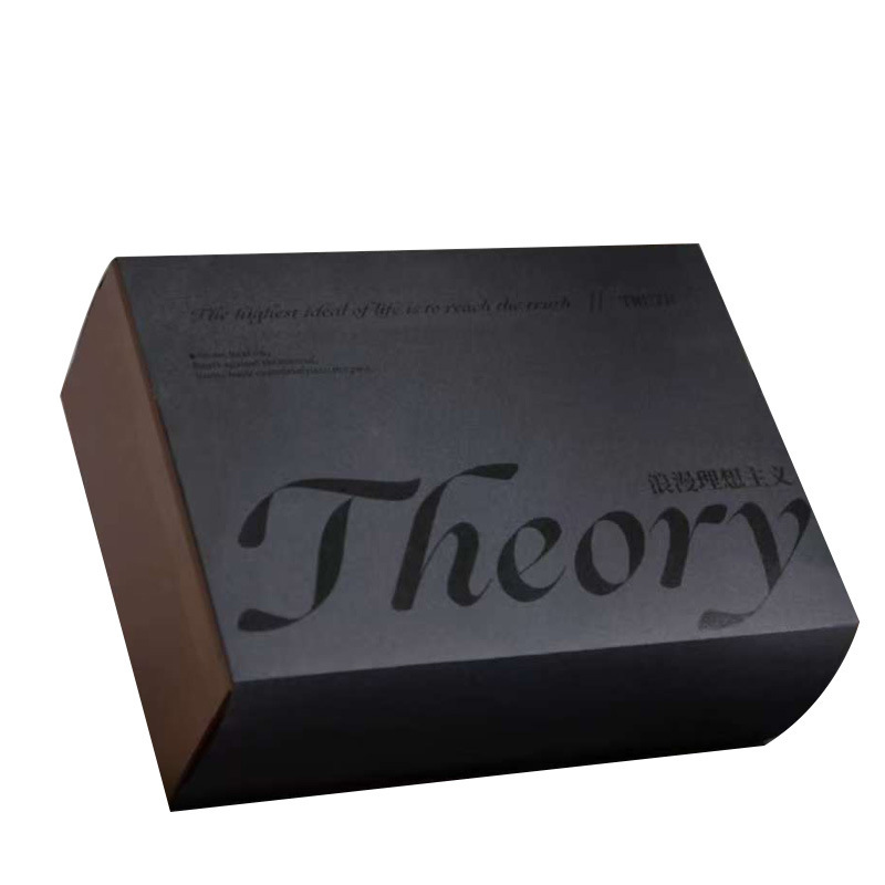 Eco-Friendly Custom Zipper Mailer Box Corrugated Cardboard with Black Matte Lamination UV Varnishing