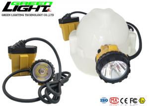 China 25000lux 3W 10.4Ah Rechargeable LED Mining Headlamp on sale
