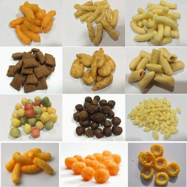 Auto 3D Snack Extruder Machine , Fried Food Processing Equipment