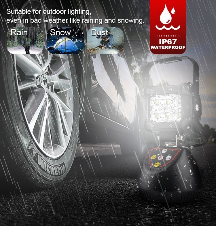Flashlight Portable Rechargeable Camping Light Emergency Outdoor LED Searchlight