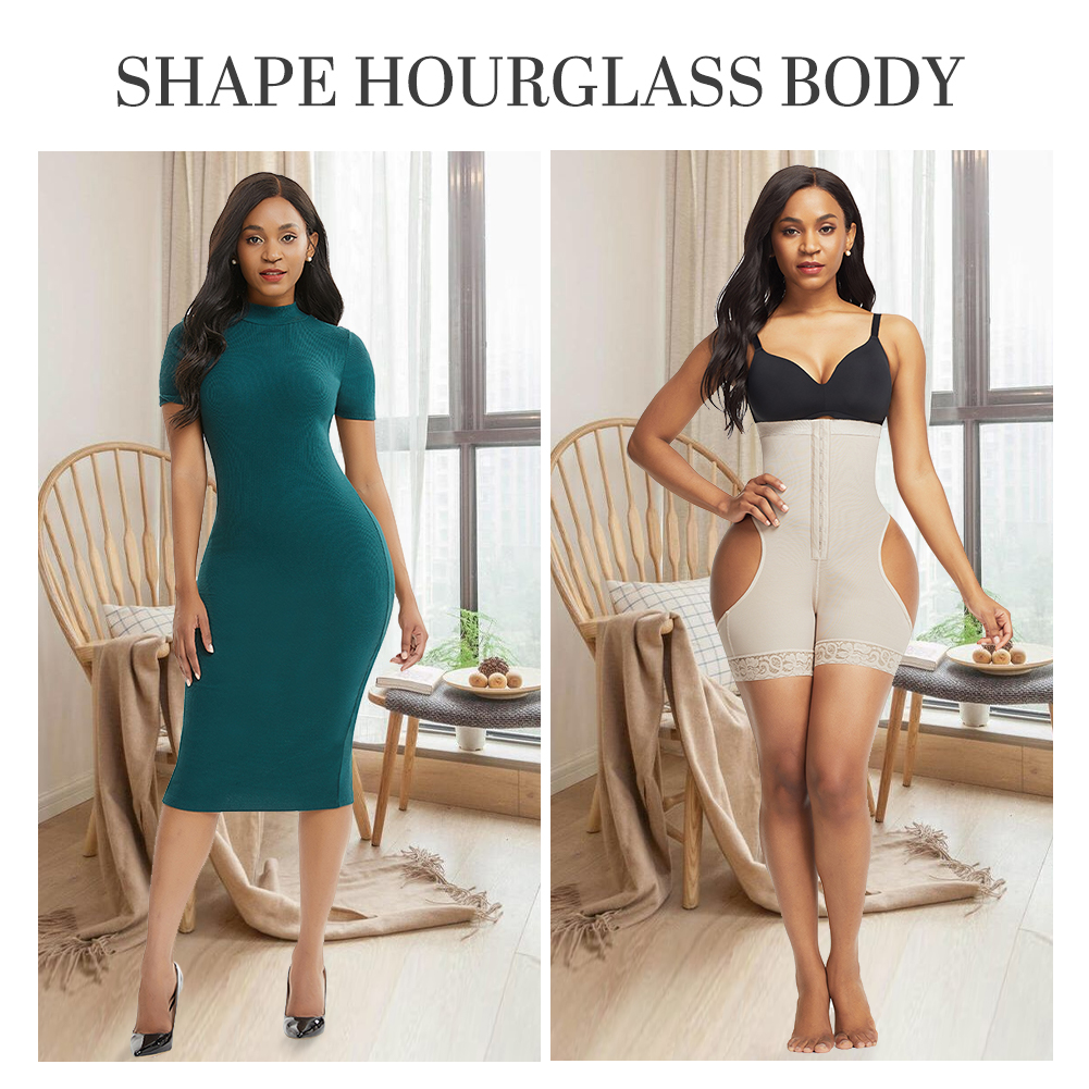 High Waist Butt Lifting Tummy Control Shapewear for Women Slimming and Spandex Features