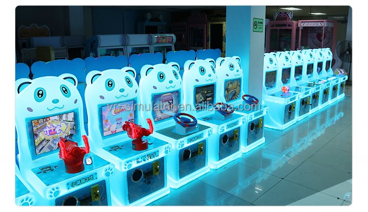 Cute Bear Children Game Machine Kids Shooter Arcade Machine Coin Operated For