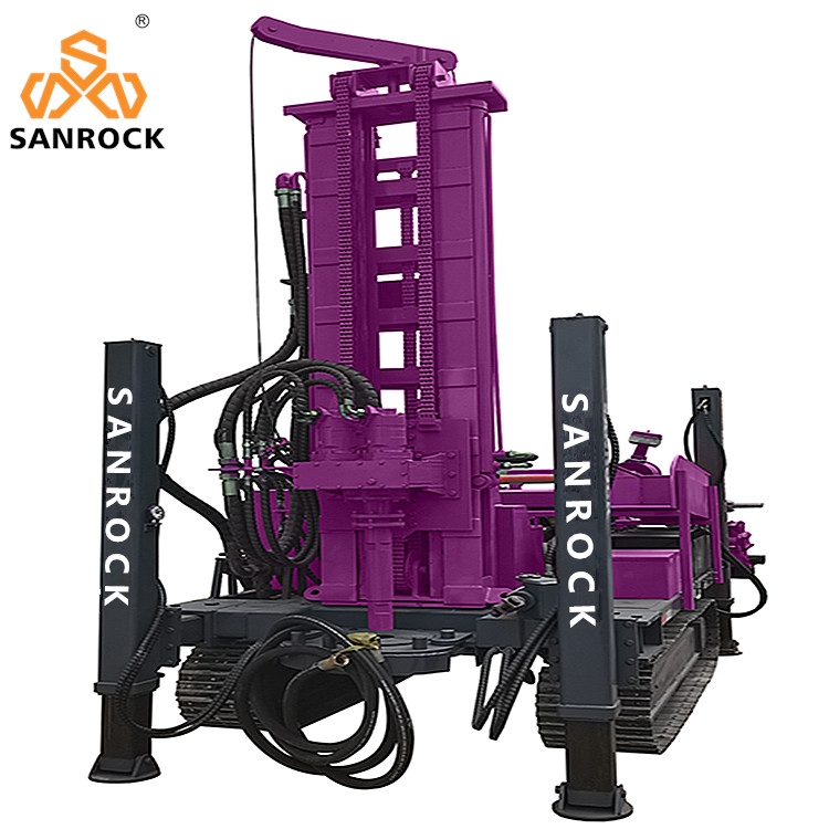 Full Hydraulic Crawler Water Well Drilling Rig 400m Depth Water Drilling Rig Machine