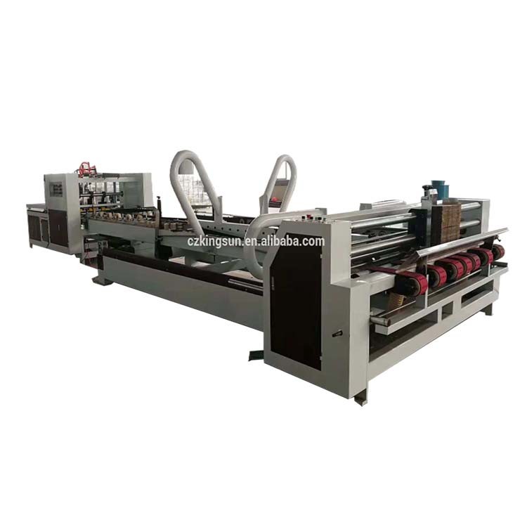 Automatically Carton Box Folder Gluer Machine 3Phase 380V50HZ Ks-Qzd2800