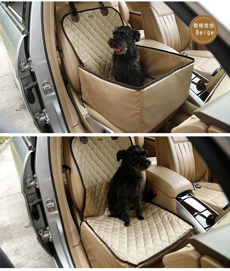 Waterproof Dog Carriers Front Seat Bag Pet Car Seat Cover
