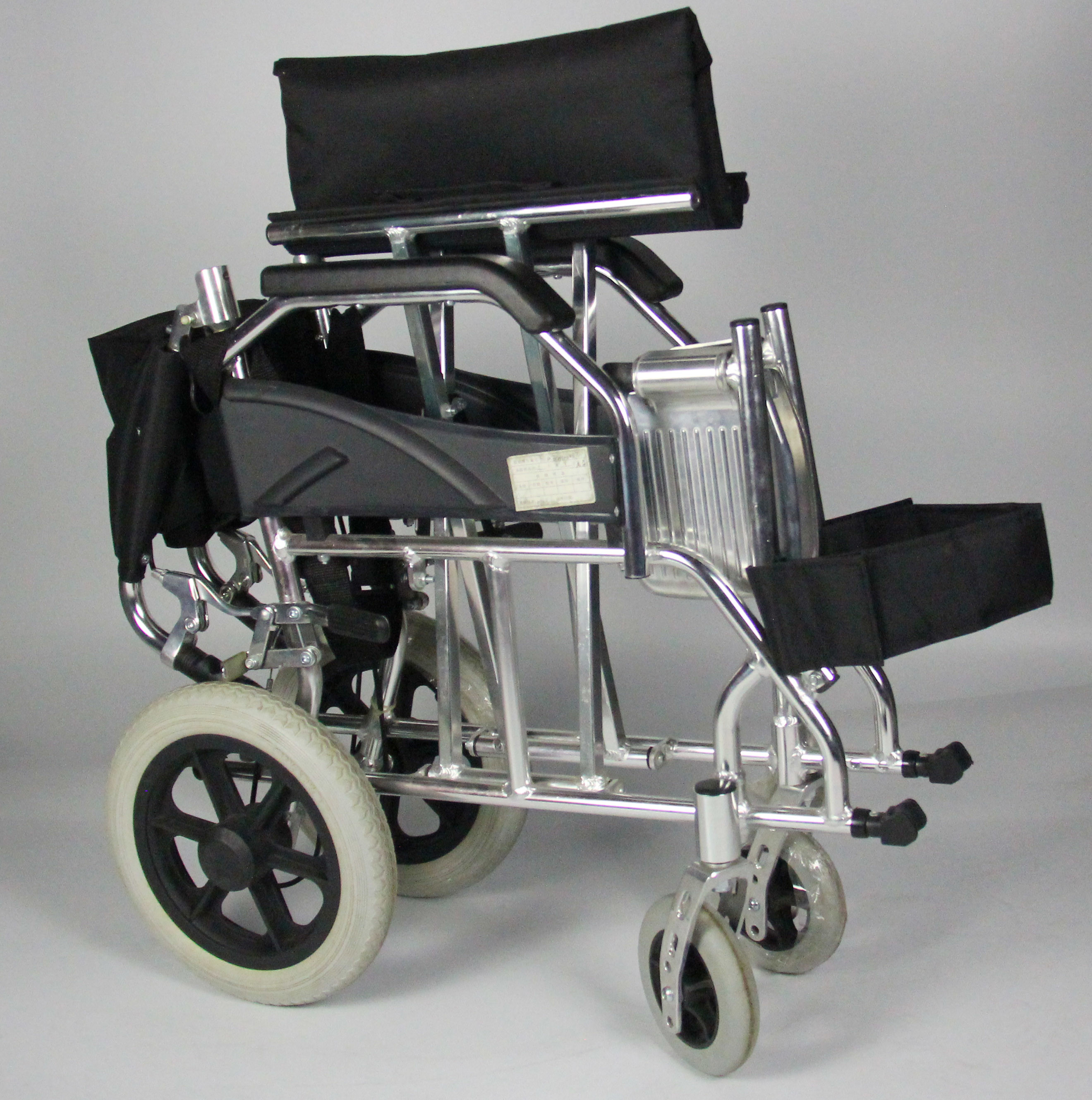 Portable Lightweight Foldable Aluminum Manual Wheelchair Easy Carry For Elderly