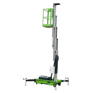 Single Mast Manual Pushing Aluminum Work Platform