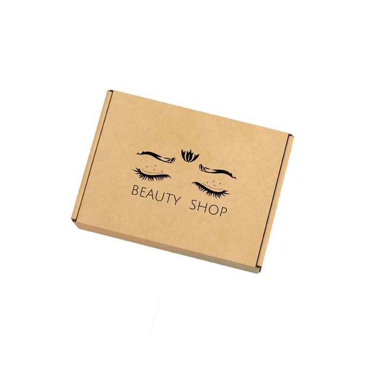 Custom Logo Luxury Custom Color Eyelash Cosmetic Packaging Kraft Paper Mailer Shipping Box