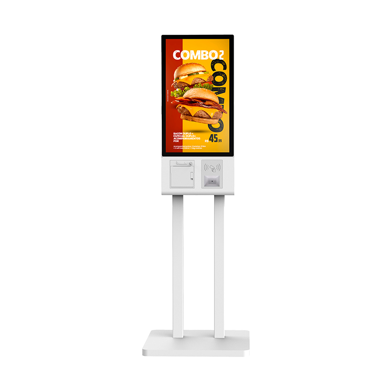 Self Ordering Kiosk with Touchscreen and QR Code Scanner Streamline Retail Checkout Process