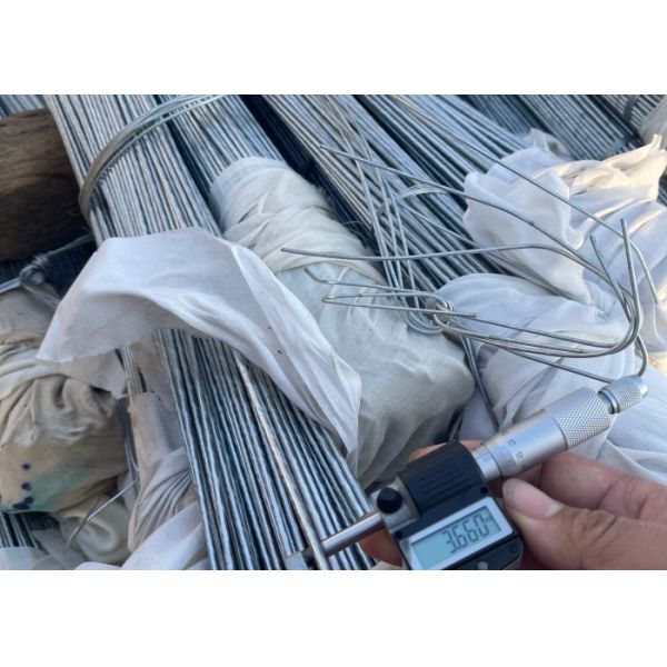 3.36mm Wire diameter Galvanized Double Loop Quick Link Ties Wire for Wooden material securing