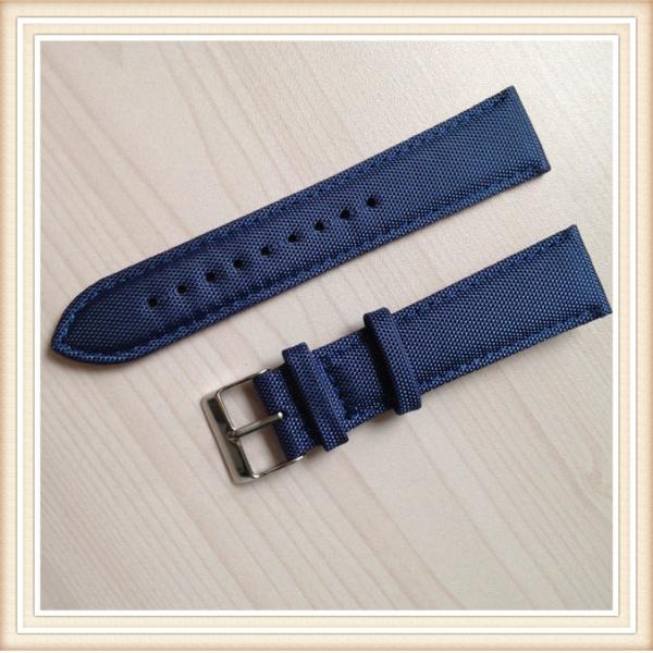 20mm Canvas And Leather Watch Strap Simple Stylish ROHS Certification