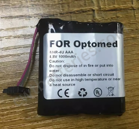 4.8V 1000mAh 4 HR-4U AAA Medical Batteries Replacement For Optomed Smartscope M5 Digital Camera