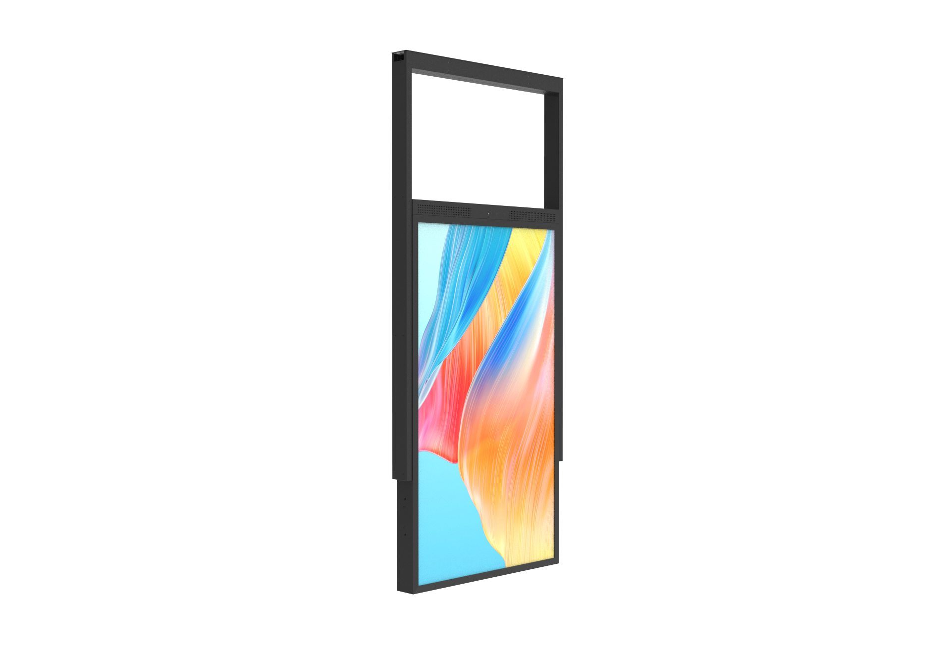 Quality 65&quot; Cutomized ultra brightness hanging double sided window LCD display 2500nit / 700nit for sale