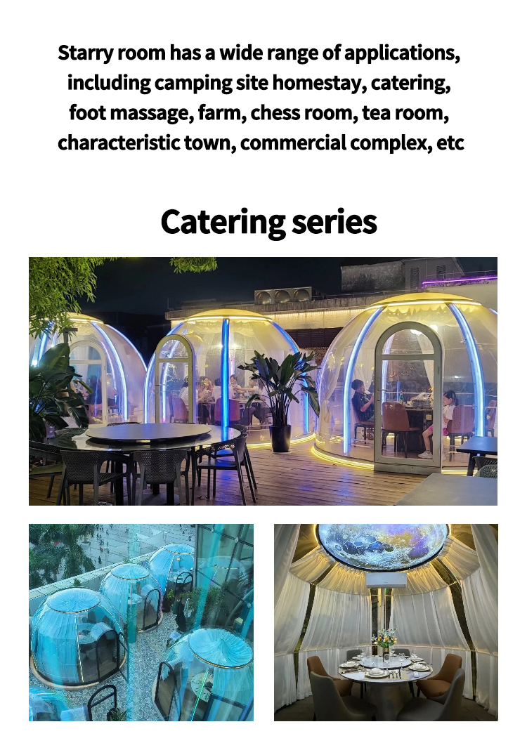 Outdoor Transparent Star Spare Room Homestay Hotel Dining Outdoor Courtyard Mobile Sun Room Tent