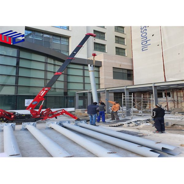 Heavy duty steel beam installation