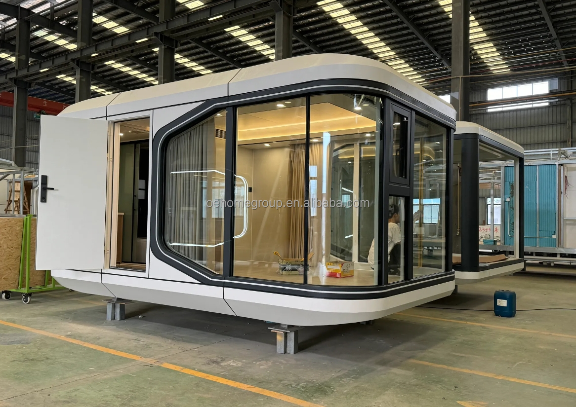 Spain Hotel Space Capsule House 5 Star Steel Buildings Space Capsule Container Houses Commercial House Space Capsule