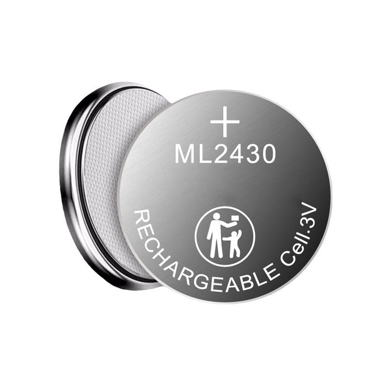 3V Rechargeable Lithium Ion Cordless Button Battery Wireless ML2430 For Motherboard