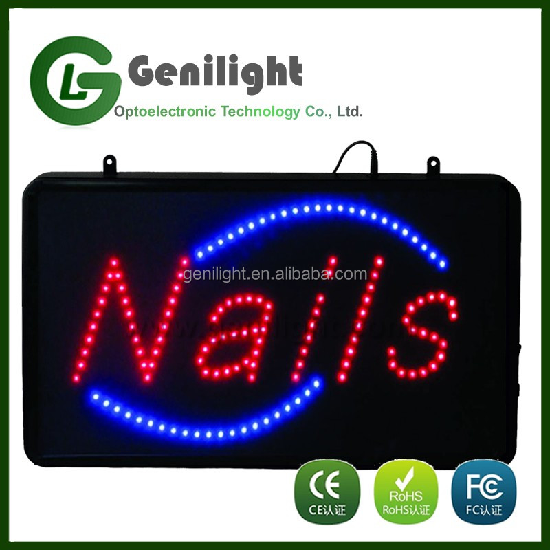 Power Certificate ABS Open-Mold BURGERS KEBABS LED Sign for Customized Size and Color