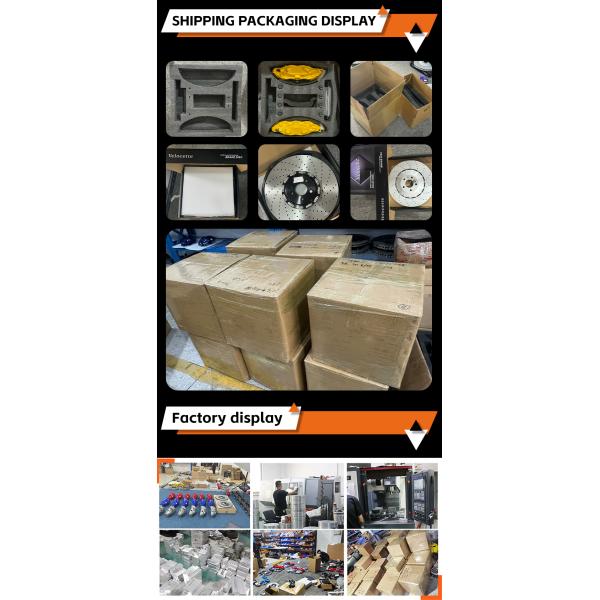 Carbon Ceramic Disc Auto Brake System G63 6 Pot Brake Calipers for BMW E30 E36 E46