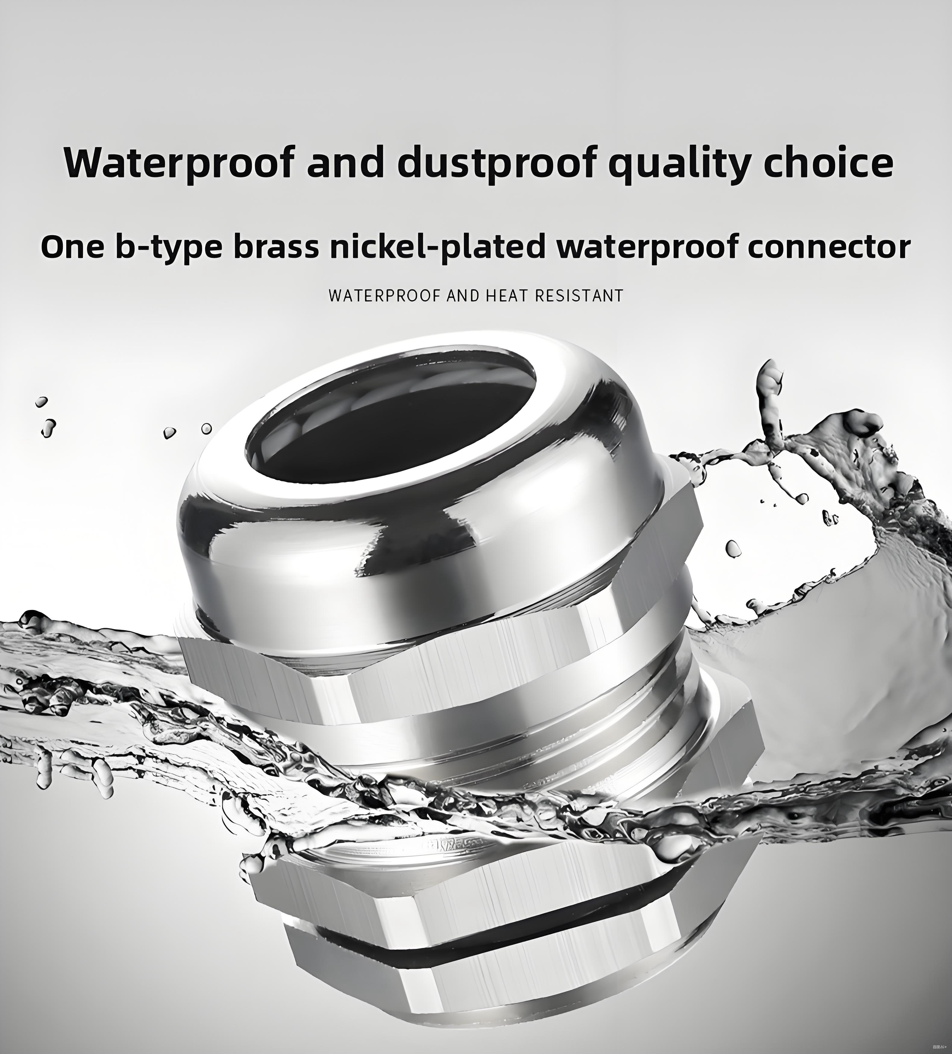 PG Metric Thread IP68 Waterproof Cable Gland Nylon PA66 Copper Material