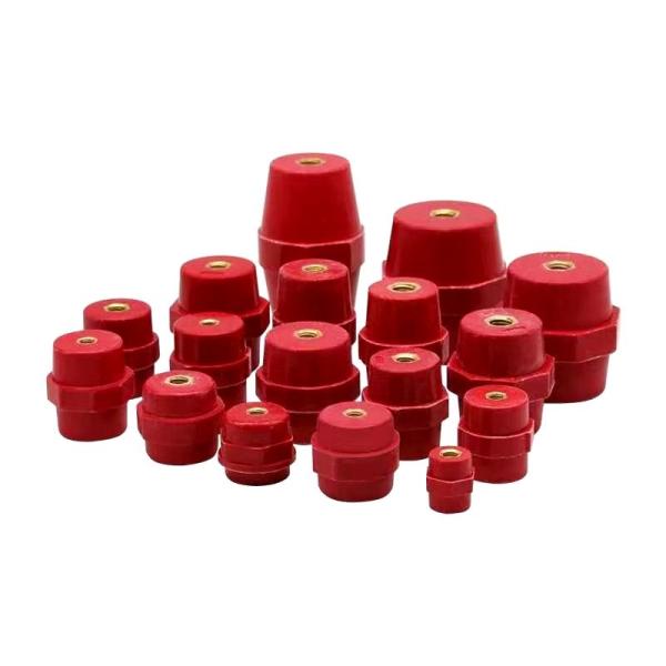 Red Epoxy Resin Insulator SM Series Busbar Insulator For Switchgear