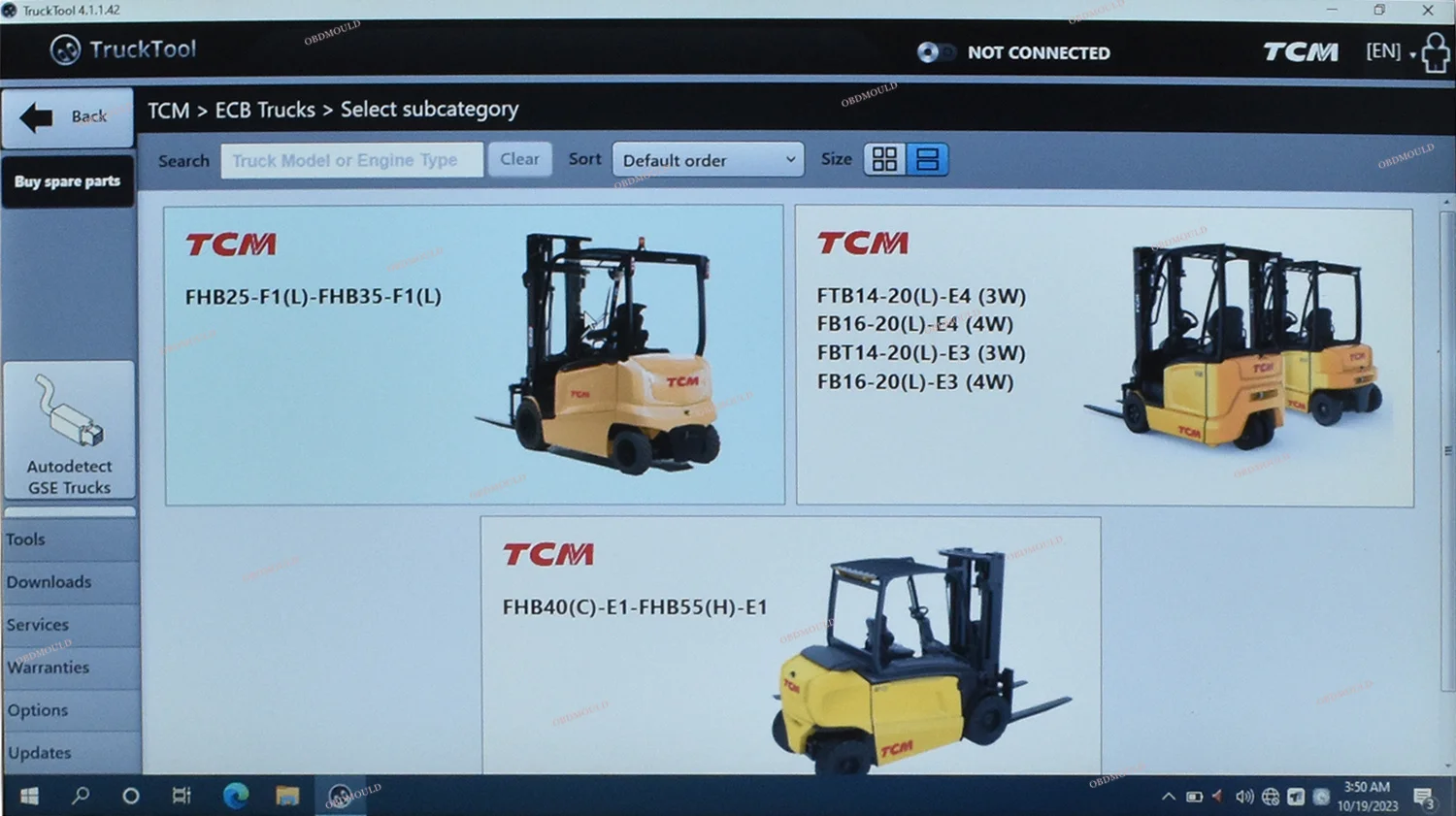 Universal Forklift Diagnostic Tool TruckTool For Resetting AGV Model Service Counter Wizard For MITSUBISHI, ET, TCM, UNI