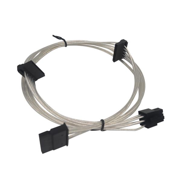 Braided Sleeved Extension Power Supply Modular Cable Kit