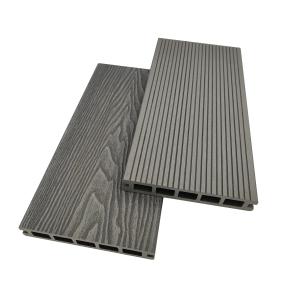 Quality New Technology WPC 3D Embossed Waterproof Wood Plastic Composite Decking for sale
