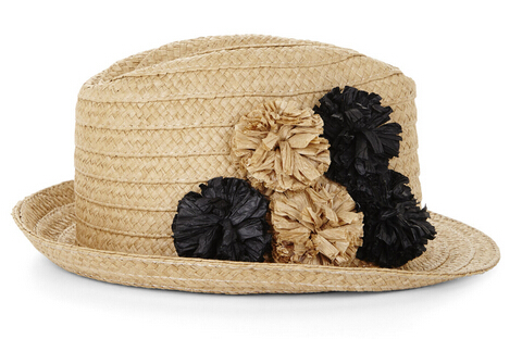 POM-POM FEDORA HAT