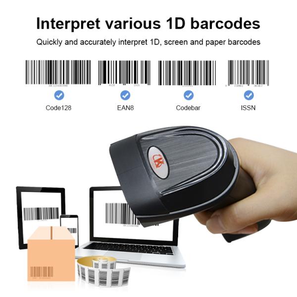 Luckydoor K-211R 1d Barcode Reader USB 2.4g Wireless Bar Code Scanner Laser Barcode Scanner