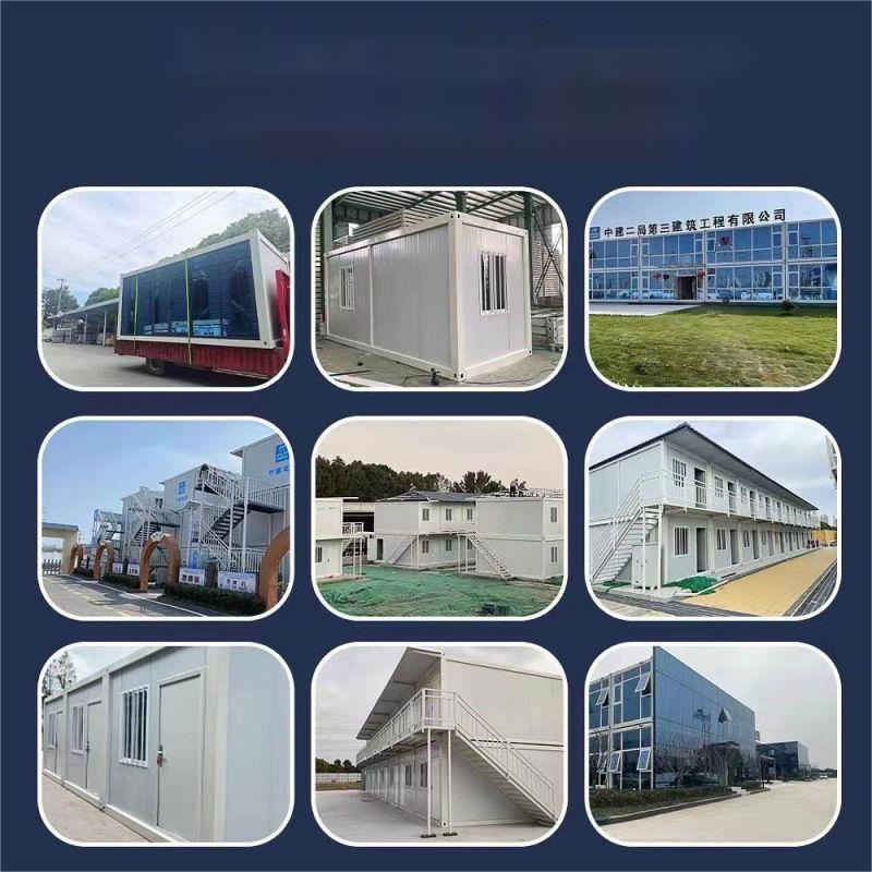 Portable 2 Story Modern House Bed 2 Room 20ft Prefab Container Houses for Office Building