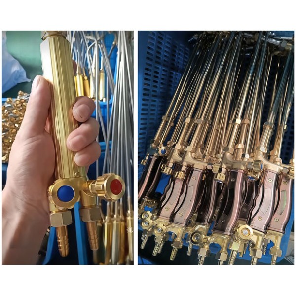G02-250 Heavy Duty Isobaric Gas Cutting Torch, Oxy-Acetylene Blowpipe, Industrial Flame Cutter, Anti-Flashback Welding & Cutting Gun with Stainless