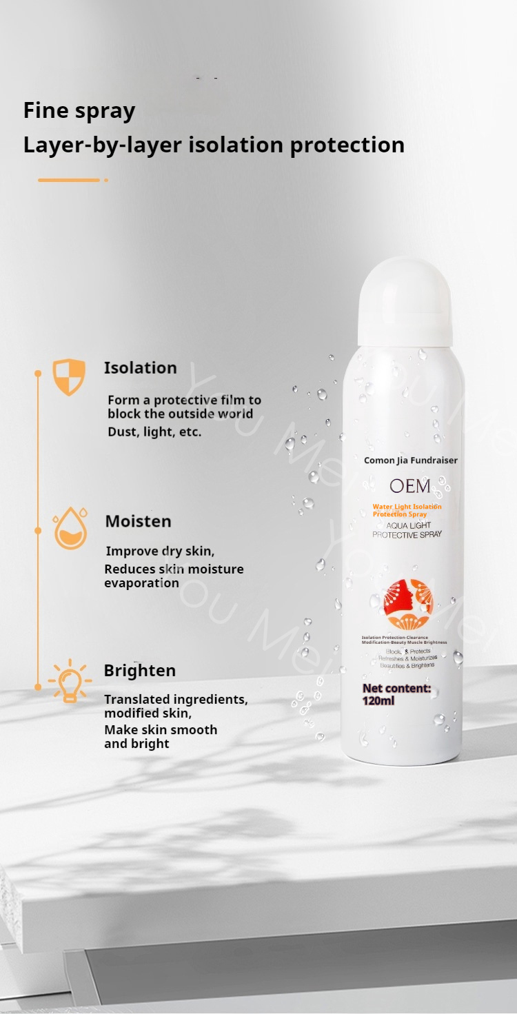 Whitening Arbutin Nicotinamide SPF Sunscreen Cream Spray Natural Ingredient