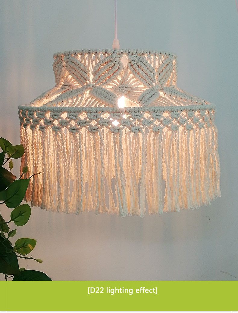 Nordic Bohemian chandelier creative living room LED lamp kitchen bedroom cotton lamp(WH-VP-227)