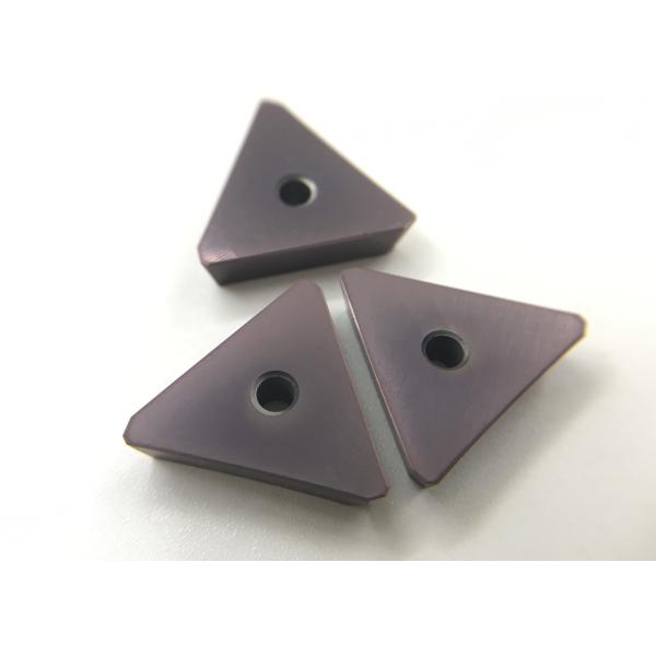 PVD CVD TPKN2204PDER Triangle Carbide Inserts For Roughing Face Milling