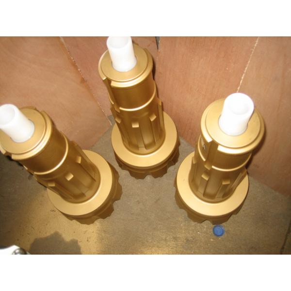 Gold flat spehircal 6 inch DTH drilling tools of SD6 drill bit 165 mm