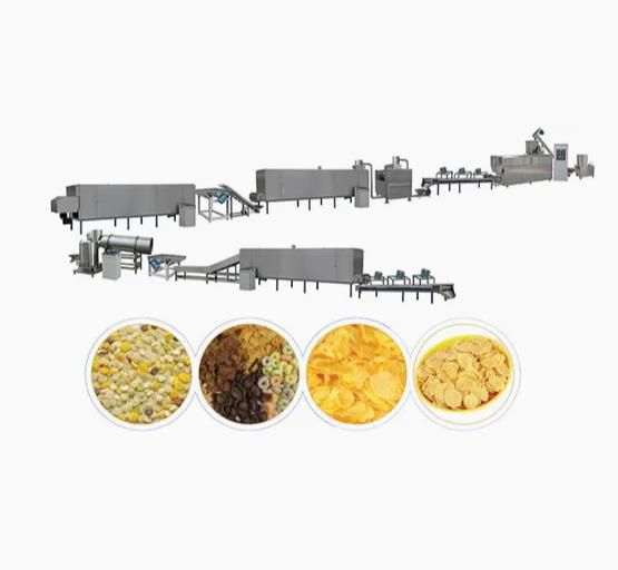 Corn Flakes Processing Line , puff snack extruder Machine