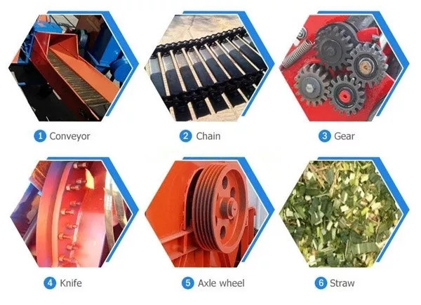 Small Farm Use Straw Chaff Cutter Corn Grass Crushing Machine For Cow Horse Feeding