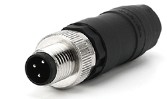 China IP67 M8 Connector Field-Wireable Screw Terminals Male 3P on sale