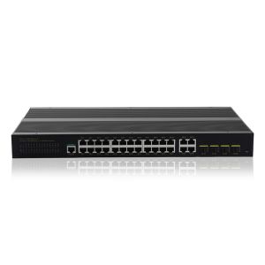 China 24 Gigabit Industrial Managed POE Switch With 4 SFP Slot Port on sale