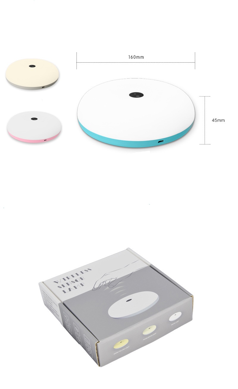 Eye Caring 2500mAH Battery 3W ABS Touch Sensitive Night Light
